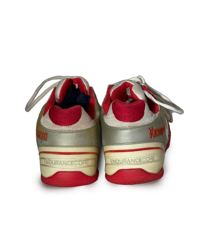 Red and White Badminton Shoes